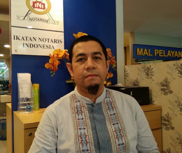 Notaris Pekanbaru Riski Eka Putra di MPP Pekanbaru. Foto: Surya/Riau1.