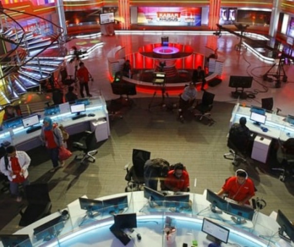 Suasana newsroom tvOne. Foto: tvonenews.tv.