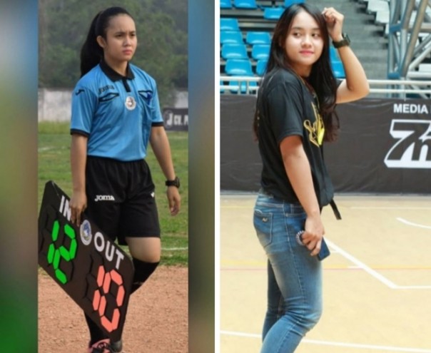 Jelita wasit cantik di Jambi bikin netizen terpesona (foto/int)