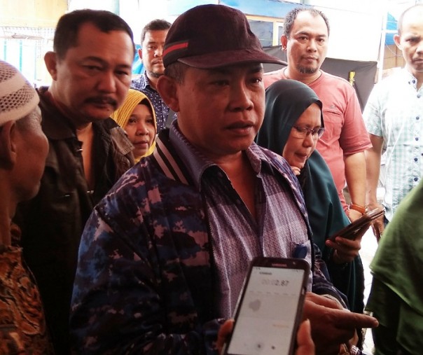 Ketua Serikat Pedagang Pasar Sukaramai Al Asri. Foto: Surya/Riau1.