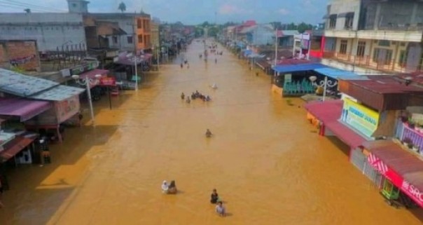 Banjir di Rokan Hulu