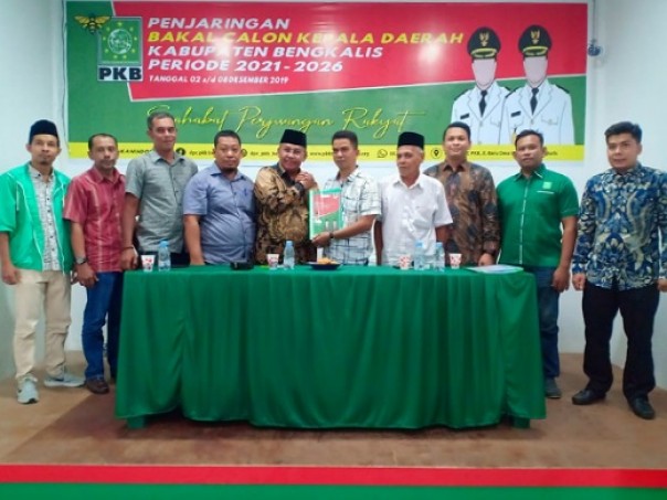 Masuri kembalikan formulir balon Pilkada Bengkalis 2020 ke DPC PKB Bengkalis