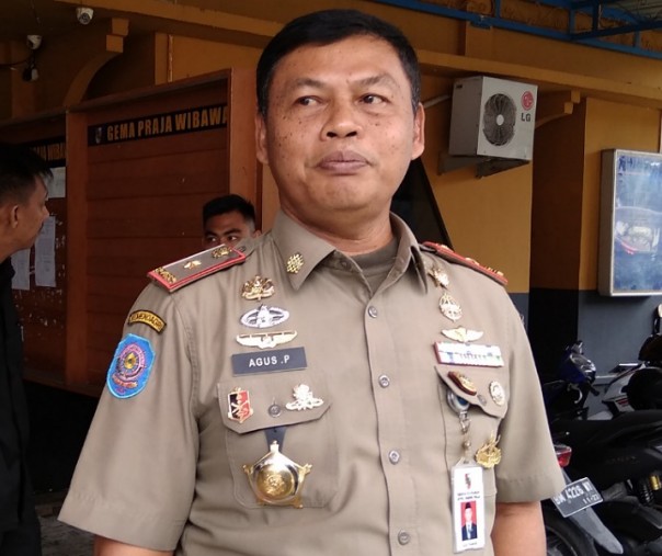 Kasatpol PP Pekanbaru Agus Pramono. Foto: Surya/Riau1.