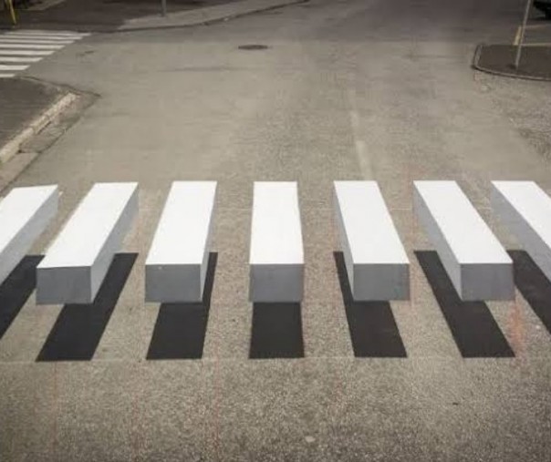 Zebra cross 3D [Foto: Istimewa/internet]