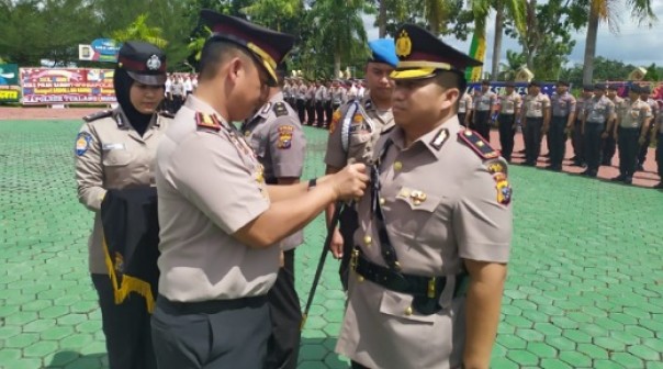 Kapolres Siak, AKBP Doddy F Sanjaya melantik Kompol Zulanda sebagai Wakapolres Siak