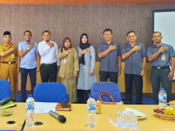 KPU Bengkalis bersama pihak Pemkab Bengkalis membahas Badan Ad NPC untuk Pilkada 2020