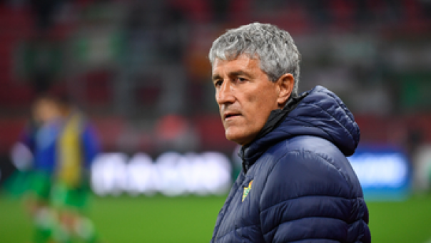 Pelatih baru Barcelona, Quique Setien. 