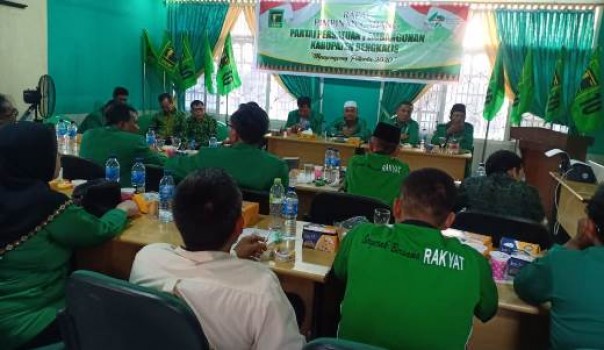 Rapimcab DPC PPP Bengkalis yang menyatakan dukungan kepada Kasmarni sebagai Bupati pada Pilkada Bengkalis 2020