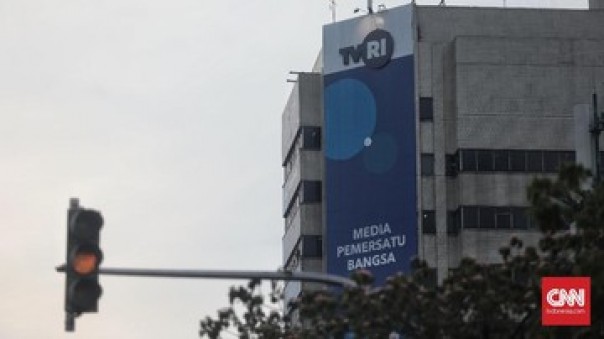 Ilustrasi sudut Gedung TVRI di Jakarta. 