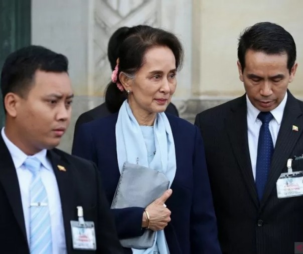 Kanselir Negara Myanmar, Aung San Suu Kyi. Foto: Antara.