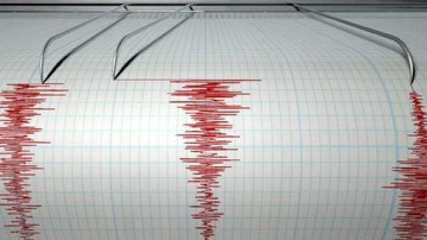 Ilustrasi gempa bumi. 