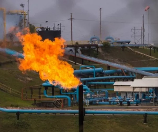 Fasilitas minyak PT Chevron Pacific Indonesia di daerah Minas yang masuk dalam Blok Rokan di Riau. Foto: Antara.