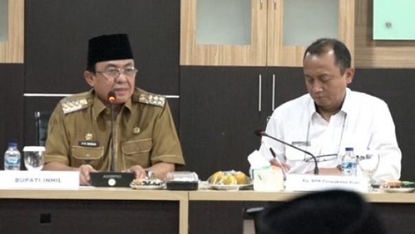 Bupati Inhil bersama perwakilan BPK RI