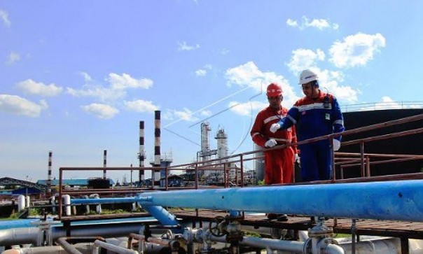 Ilustrasi kilang minyak Pertamina di Sungai Pakning Bengkalis