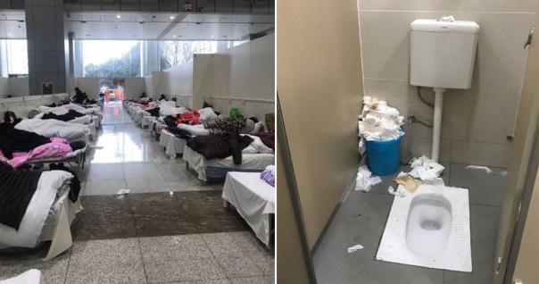 Kasihan, Pasien Virus Corona Dipindahkan ke Pusat Pameran Wuhan Dalam Kondisi Mengerikan, Hanya Satu Toilet Untuk Seribu Orang
