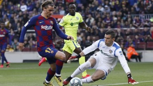 Barcelona saat mengalahkan Getafe.