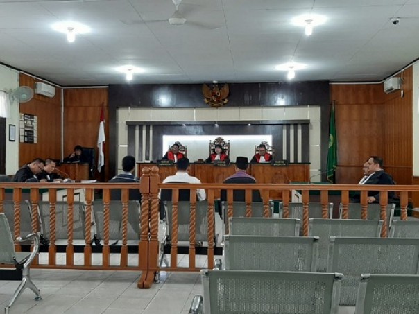 Sidang terdakwa mantan Kabag Kesra Setdakab Inhu