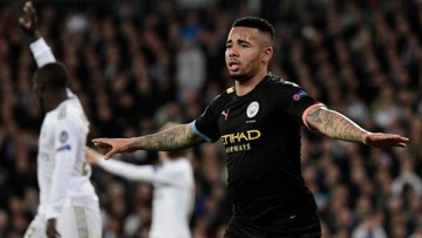 Gol Gabriel Jesus sebagai penentu kemenangan Manchester City atas Real Madrid. 