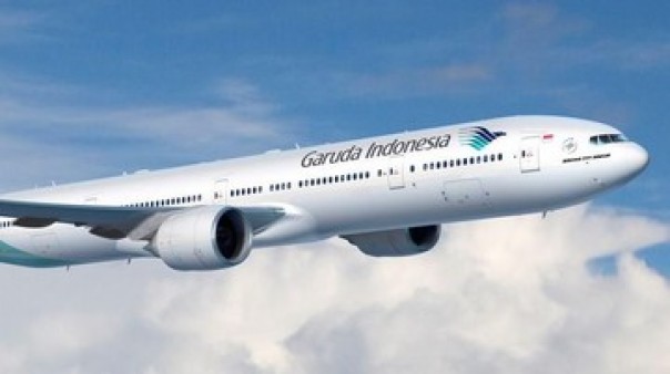 Ilustrasi pesawat Garuda Indonesia. 