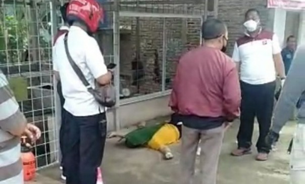 Jenazah Camat di Lampung. Dibiarkan Tergeletak di Depan Lapak Penjual Ikan/haluan