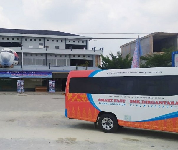 SMK Dirgantara Riau di Jalan Raya Pekanbaru-Bangkinang, Kecamatan Tampan. Foto: Istimewa.