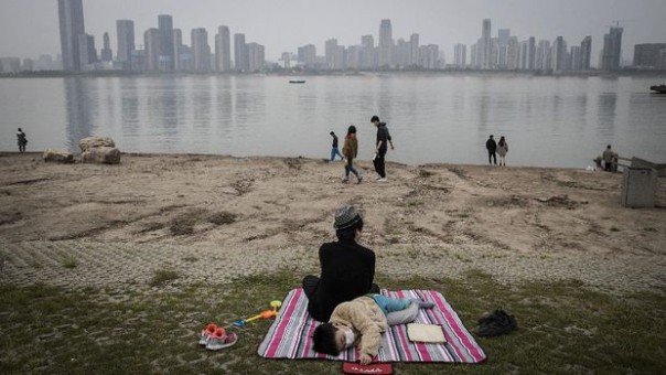 Sudut Kota Wuhan China setelah Lockdown dicabut. 