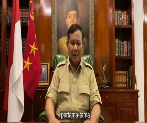  Tangkapan gambar rekaman video Ketua Umum Partai Gerindra, Prabowo Subianto (Foto: Istimewa/internet)