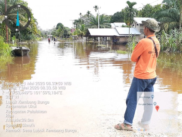 Banjir mulai surut di Di Kecamatan Ukui /R24