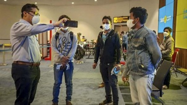 Ini ABK Asal Indonesia di Kapal Ikan China Long Xing 629 sudah tiba di Terminal 3 Bandara Soekarno Hatta, Minggu. 