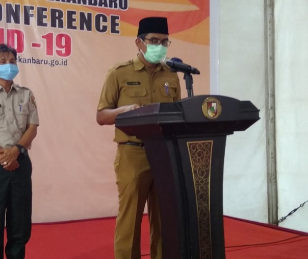 Juru Bicara Bidang Kesehatan Tim Gugus Tugas Penanganan Corona Virus Disease 2019 (Covid-19) Kota Pekanbaru Dokter Mulyadi. Foto: Surya/Riau1.