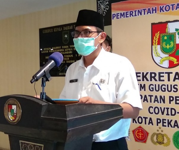 Juru Bicara Bidang Kesehatan Tim Gugus Tugas Penanganan Corona Virus Disease 2019 (Covid-19) Kota Pekanbaru Dokter Mulyadi. Foto: Surya/Riau1.