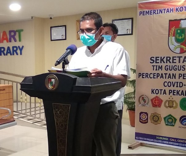 Juru Bicara Bidang Kesehatan Tim Gugus Tugas Penanganan Corona Virus Disease 2019 (Covid-19) Kota Pekanbaru Dokter Mulyadi. Foto: Surya/Riau1.