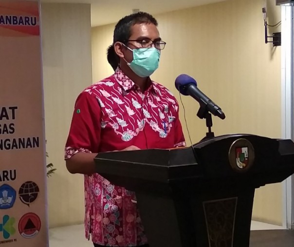 Juru Bicara Bidang Kesehatan Tim Gugus Tugas Penanganan Corona Virus Disease 2019 (Covid-19) Kota Pekanbaru Dokter Mulyadi. Foto: Surya/Riau1.