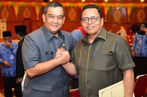 Anggota DPRD Riau dapil Rohul, Syamsurizal bersama Wagubri, Edy Natar