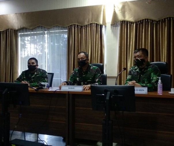 KASAU dalam jumpa persnya di Lanud Roesmin Nurjadin Pekanbaru (Riau1).