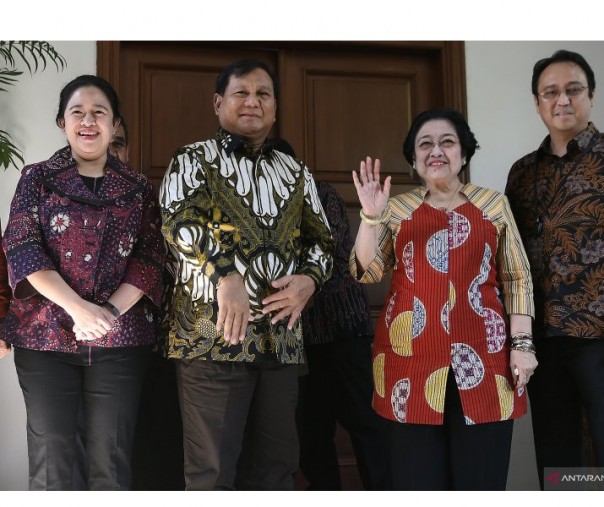Puan Maharani, Prabowo Subianto dan Megawati Sukarno Putri (foto: Istimewa/internet)