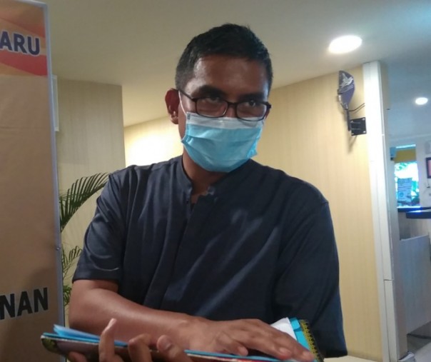 Juru Bicara Bidang Kesehatan Tim Gugus Tugas Penanganan Corona Virus Disease 2019 (Covid-19) Kota Pekanbaru Dokter Mulyadi. Foto: Surya/Riau1.