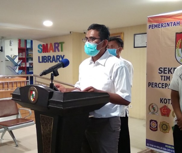 Juru Bicara Bidang Kesehatan Tim Gugus Tugas Penanganan Corona Virus Disease 2019 (Covid-19) Kota Pekanbaru Dokter Mulyadi. Foto: Surya/Riau1.