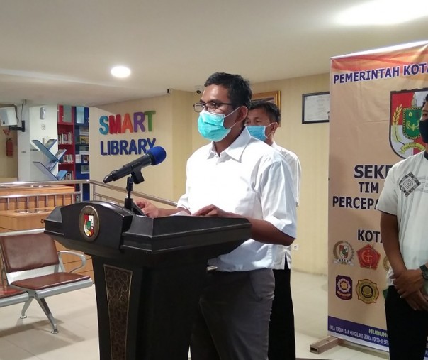 Juru Bicara Bidang Kesehatan Tim Gugus Tugas Penanganan Corona Virus Disease 2019 (Covid-19) Kota Pekanbaru Dokter Mulyadi. Foto: Surya/Riau1.