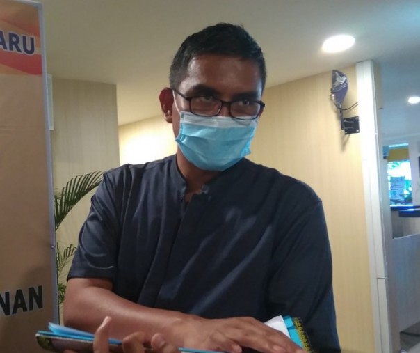 Juru Bicara Bidang Kesehatan Tim Gugus Tugas Penanganan Corona Virus Disease 2019 (Covid-19) Kota Pekanbaru Dokter Mulyadi. Foto: Surya/Riau1.