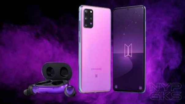 Samsung Galaxy S20+ dan Buds Plus BTS Edition