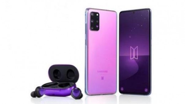 Samsung Galaxy S20+ dan Buds Plus BTS Edition