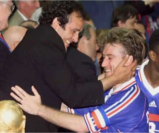 Michel Platini dan Didier Deschamps (foto: Istimewa/internet)