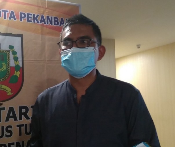 Juru Bicara Bidang Kesehatan Tim Gugus Tugas Penanganan Corona Virus Disease 2019 (Covid-19) Kota Pekanbaru Dokter Mulyadi. Foto: Surya/Riau1.