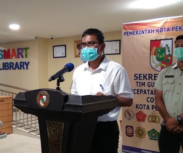 Juru Bicara Bidang Kesehatan Tim Gugus Tugas Penanganan Corona Virus Disease 2019 (Covid-19) Kota Pekanbaru Dokter Mulyadi. Foto: Surya/Riau1.