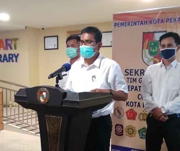 Juru Bicara Bidang Kesehatan Tim Gugus Tugas Penanganan Corona Virus Disease 2019 (Covid-19) Kota Pekanbaru Dokter Mulyadi. Foto: Surya/Riau1.