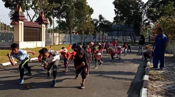 Atlet sepatu roda junior Pekanbaru