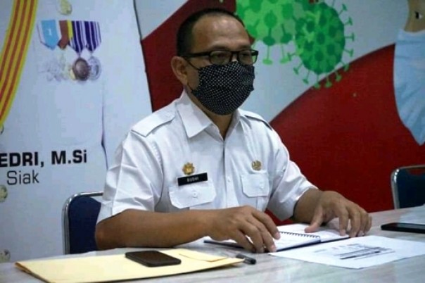 Sekretaris Gugus Tugas Percepatan dan Penanganan Kabupaten Siak, L Budhi Yuwono