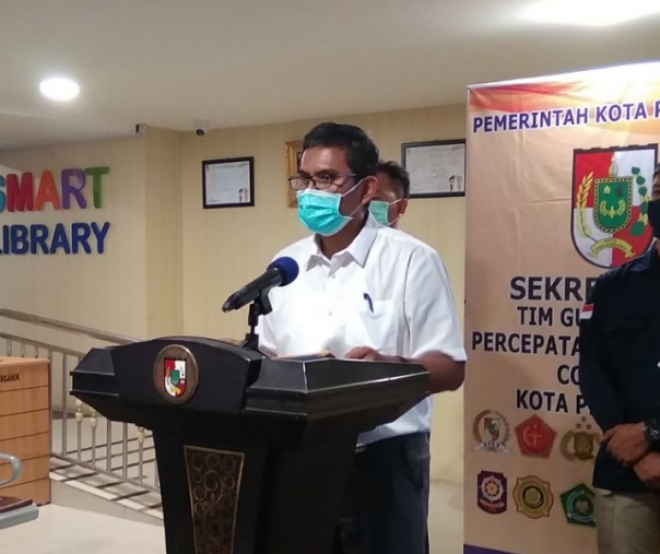 Juru Bicara Bidang Kesehatan Tim Gugus Tugas Penanganan Corona Virus Disease 2019 (Covid-19) Kota Pekanbaru Dokter Mulyadi. Foto: Surya/Riau1.