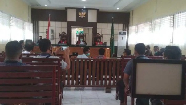 Sidang gugatan izin pembangunan PKS PT SSS mulai di gelar di Pengadilan Negeri (PN) Rengat, Kamis 23 Juli 2020